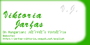 viktoria jarfas business card